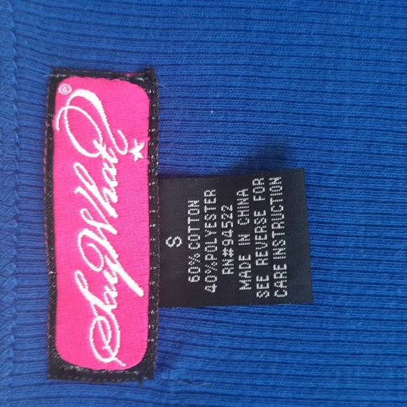 Blue Sequin Sleeveless Top Size Small - Picture 6 of 15